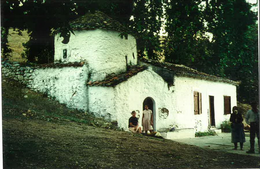 Euboia, Panagia Monomeritissa 1967. Anbau an Kirche des Klosters Eria, der auch als Wohnhaus diente